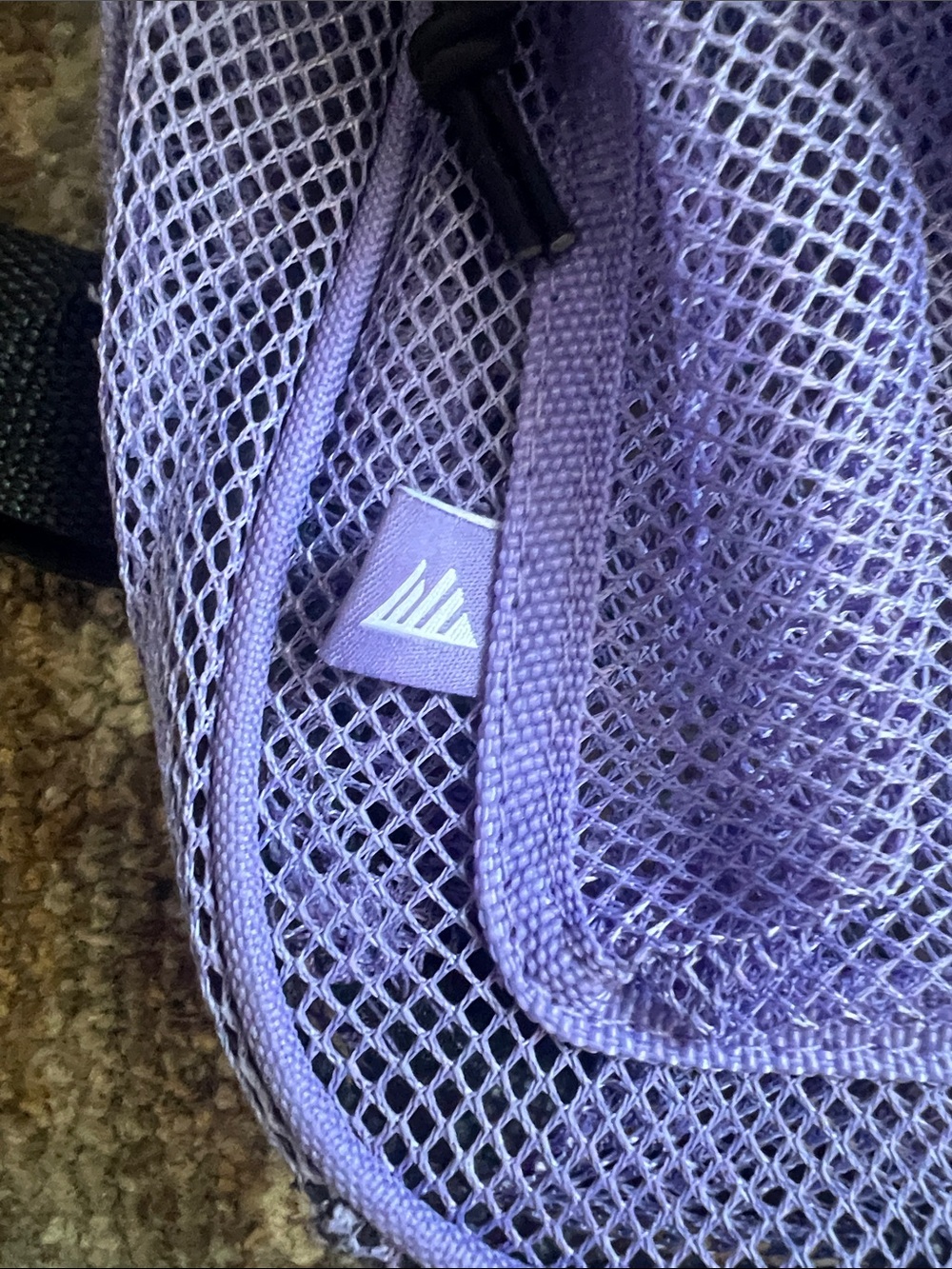 Purple Mini Mesh Backpack - Picture 2 of 3